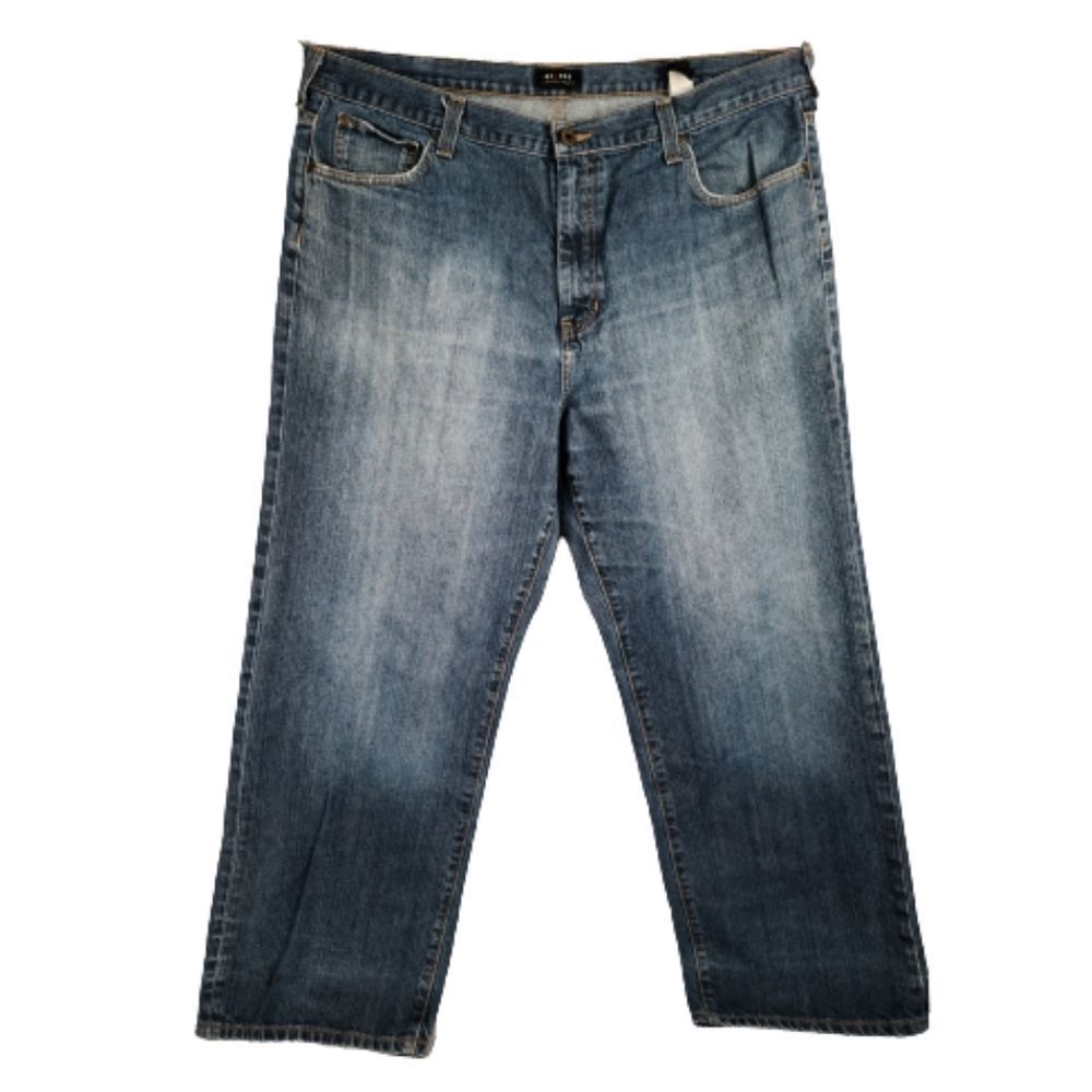 Axcess 40 x 30 Relaxed Straight Leg Jeans Blue Dis
